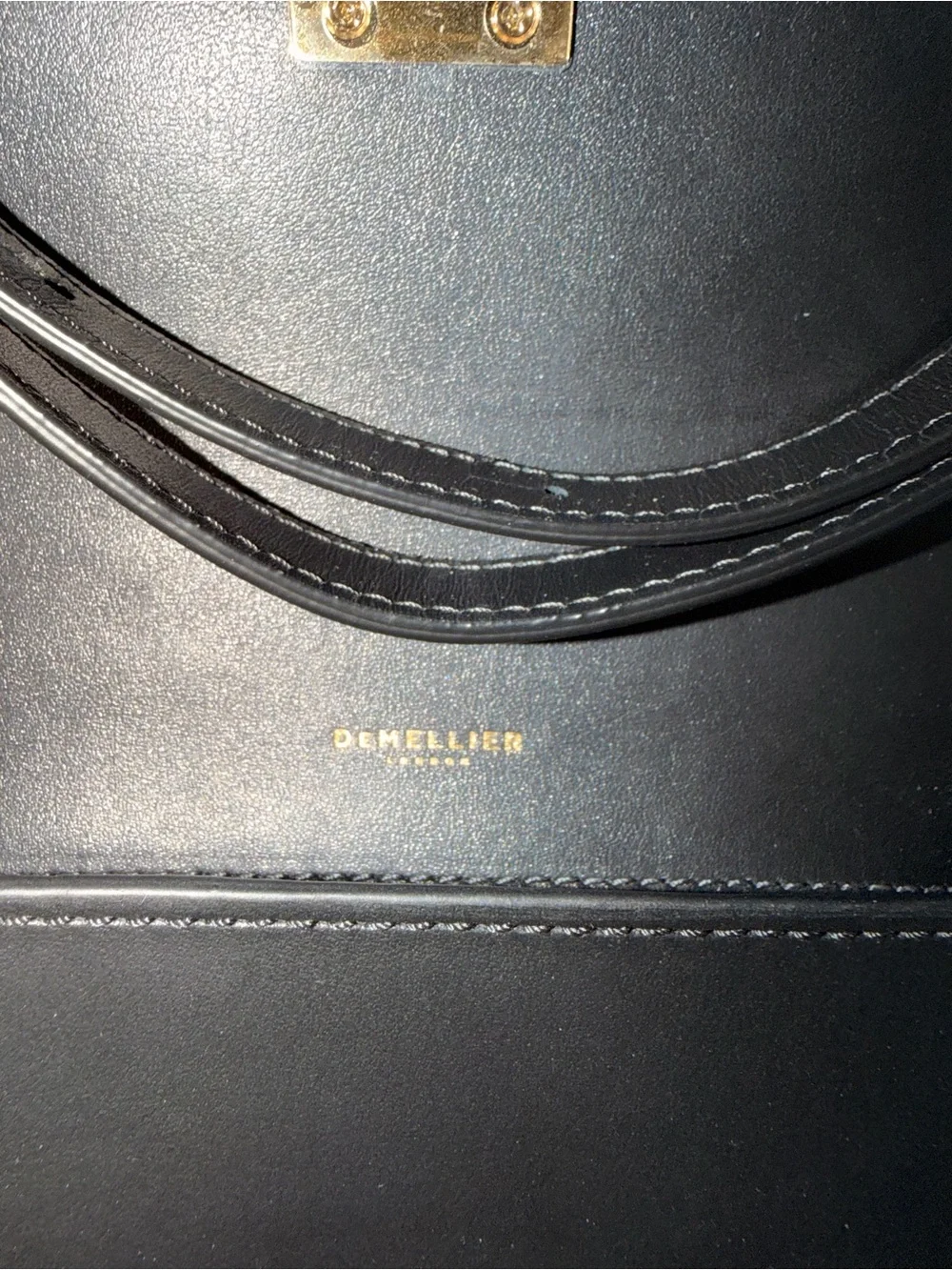 DeMellier Vancouver Small Smooth Black Leather Crossbody NWT